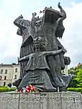 Front view of the memorial