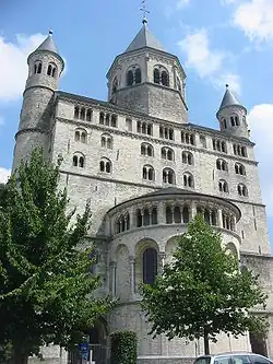 Nivelles. Westwork abbey church