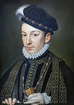 Portrait of Charles, standing in formal dress