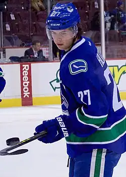 Hutton with the Vancouver Canucks in 2015