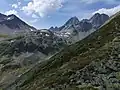 Plattenhörner from SE, above Vereina Pass