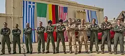 The ground crews from different countries during Blue Flag 2019