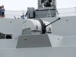 Bofors 40&nbsp;mm L70 gun aboard the Frigate ROCN Wu Chang (PFG-1207) 20130504