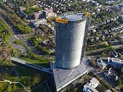 Post Tower, aerial view