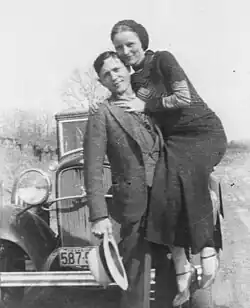 Clyde Barrow and Bonnie Parker—picture found by Joplin Missouri Police