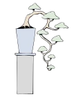 Cascade or kengai style