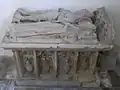 North side of chest tomb