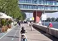 Part of the Bratislava Riverfront in the River Park complex