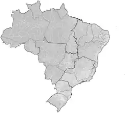 "Map of Brazil divided into subvisions"