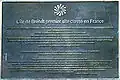 Plaque inaugurating the Bréhat classification.