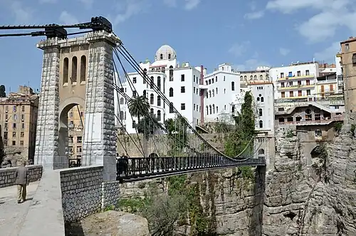 Side view of the bridge