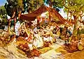 North African market by Frederick Arthur Bridgman, 1923