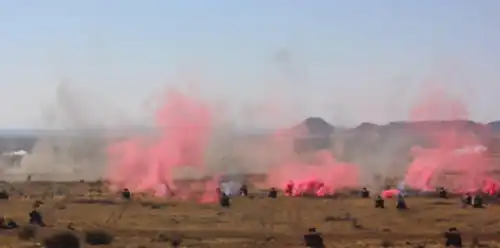 Infantry in fire and maneuver at Lohatla
