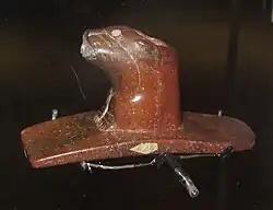 Otter effigy pipe, Mound City