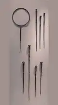 Bronze clothing pins