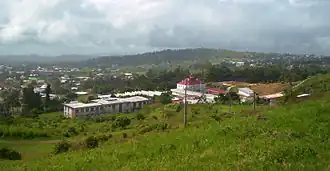 Buea from the foot of Mount Cameroon