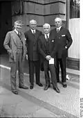 Louis Adlon with visiting American hoteliers, including Ellsworth Milton Statler, 3 May 1926
