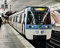 New livery on a refurbished MF 77 train