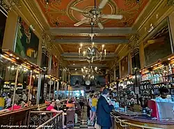 The famous Café A Brasileira, former haunt of poets such as Fernando Pessoa