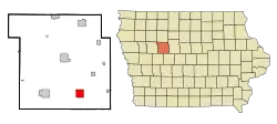 Location of Lohrville, Iowa