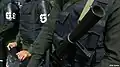 Armed Cambodian riot police. The violence was the worst in Cambodia since crackdowns on protests after 1998 elections.