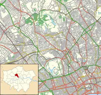 Highgate Hospital is located in London Borough of Camden