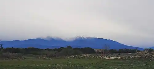 Canigó from Bompas, Perpignan 31 March 2024