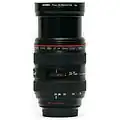Lens at 24&nbsp;mm with a UV filter