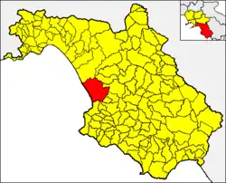 Capaccio Paestum within the Province of Salerno