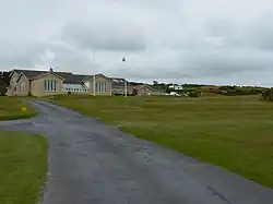 The golf-course clubhouse at Gwbert