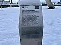 QR code next to the memorial