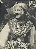 Maria Klaassen on the island of Ruhnu