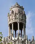 Tempietto at the top of the building