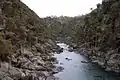 Picture of Cataract Gorge taken from the suspension bridge