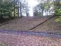 Close view of an abandoned terrace