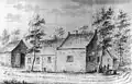Drawing of inn De Lindeboom (1729)