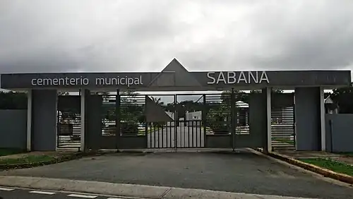Cemetery in Sabana barrio
