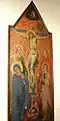 Cenni di Francesco, Crucifixion with Mourners, St Catherine of Alexandria and St Miniatus (?), 1385 - 1390