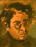 Chaim Kiewe self-portrait