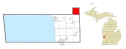 Location within Ottawa County