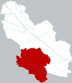 Location of Lixin in Bozhou