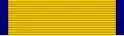 Width-44 golden yellow ribbon with width-2 ultramarine blue stripes at the edges