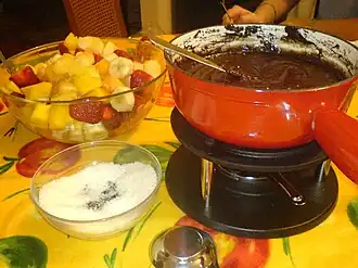 Chocolate fondue