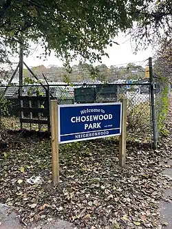 Chosewood Park sign