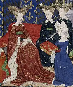 Image 8Christine de Pizan presents her book to Queen Isabeau of Bavaria. (from History of feminism)