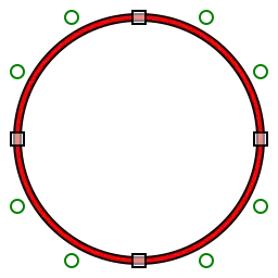 CFF outlines use cubic Bézier curves.