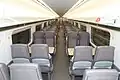Standard Class interior in unit 800002 before receiving GWR colours
