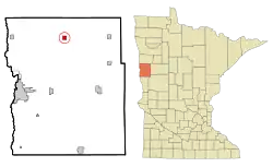 Location of Felton, Minnesota