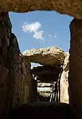 Interior of gallery grave