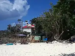 Dive shop at Coki Beach.